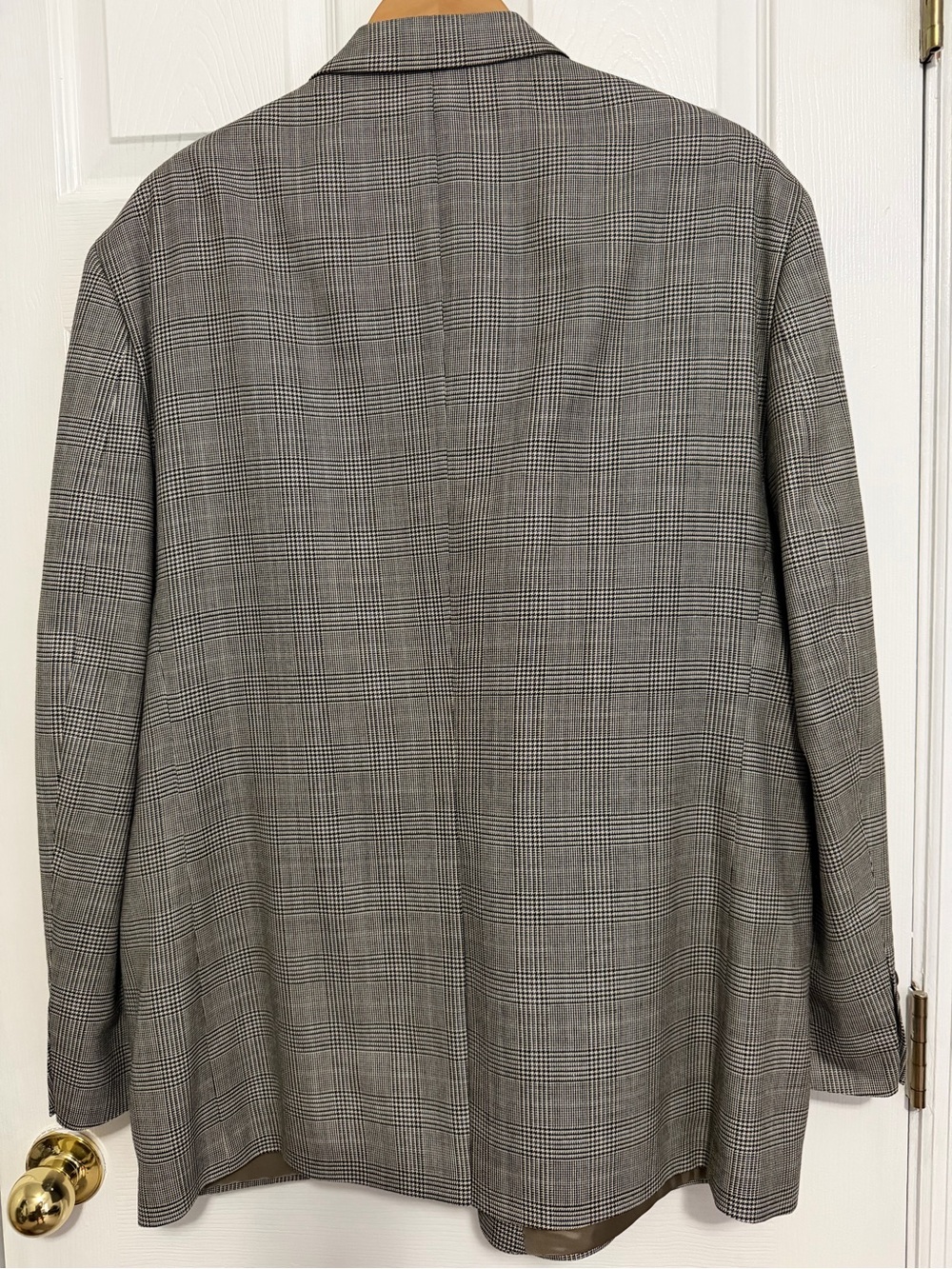 Lauren Ralph Lauren Men’s Houndstooth Blazer 48R Wool Silk Sport Coat Jacket - Picture 5 of 9